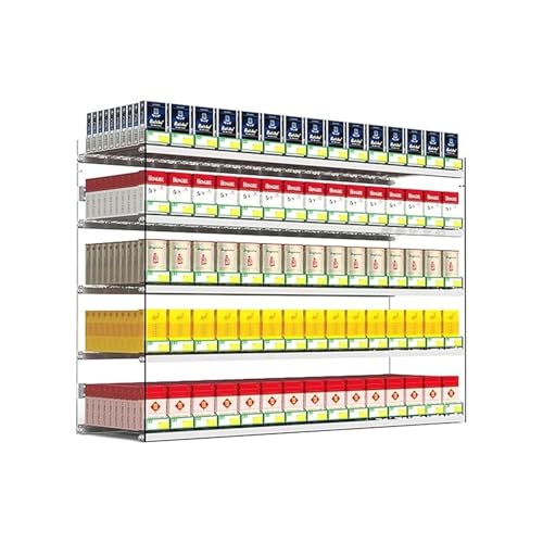 Support rectangulaire pour étui à cigarettes mural anti-encombrement