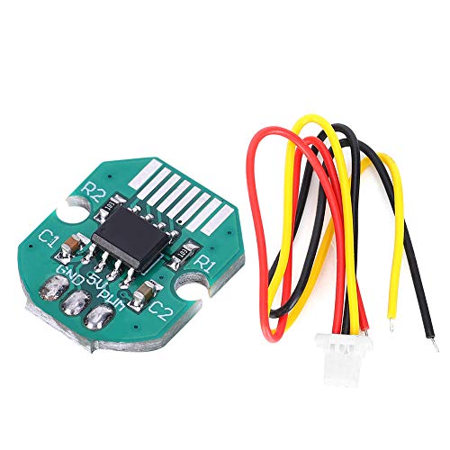 SIXRUN Ensemble D'encodeurs Absolus de Haute Précision AS5600, pour Moteur PTZ sans Balais, Anneau Magnétique Creux en Métal de 5mm