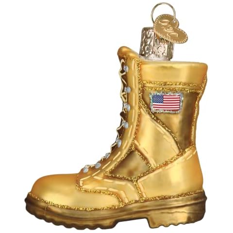 Old World Christmas Military Boot Ornament Cover