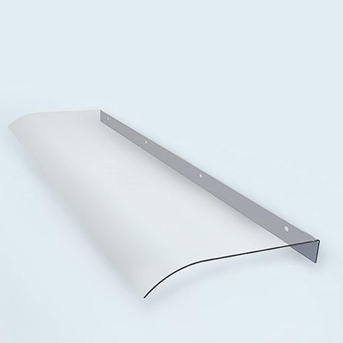 Toldo curvado para puerta de ventana, toldo de puerta delantera, toldo de puerta, toldo de porche, cubierta de policarbonato transparente, refugio