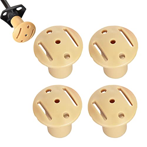 holexty Capuchons de Poteau de Tente - Poteau de Couverture de Bateau en ABS - ABS Boat Cover Support Pole Champignon Cap Camping Tente Anti-crevaison pour Tarp Cover