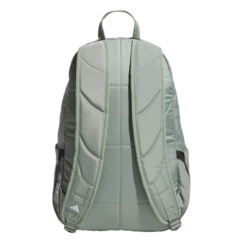 Image of adidas Defender 5 Backpack for Sports, Gym, School and Travel, 33L, Silver Green /White, OSFA