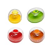 WUWFKUI Set di 4 contenitori riutilizzabili per conservare avocado e pomodoro, ideali per mele, aglio, cipolle, pomodori, limoni