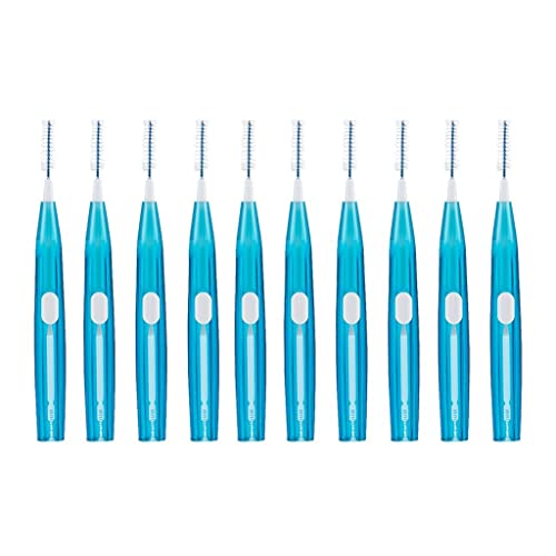 Limpieza de dientes fácil con juego de 10 cepillos de palillos de dientes, escombros de alimentos, blanquear los dientes, mal aliento, apto para ortodoncia, solución portátil