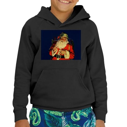 Sweat à capuche enfant cadeau de Noël rétro premium pour les fêtes