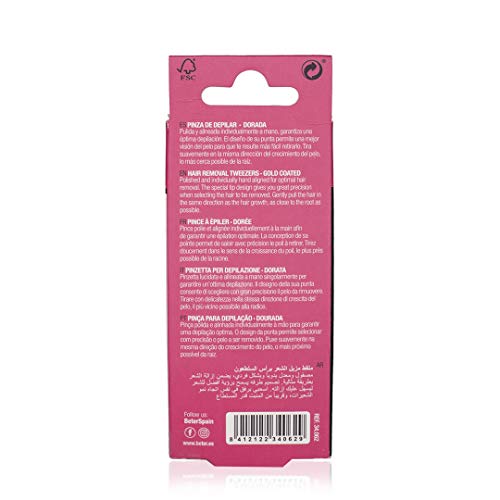 Variante de Beter pinzas de depilar punta cangrejo inoxidables