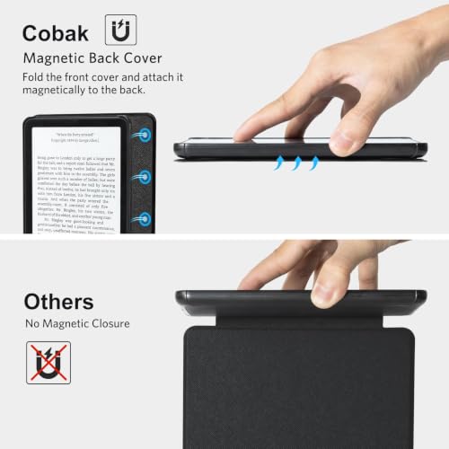 Image of CoBak Magnetic Case for 7 inch Kindle Paperwhite 12th Gen 2024 and Kindle Colorsoft - Compatible with iPhone MagSafe, for Samsung /Belkin /Anker Wireless Charging Pads, Lightweight, Auto Sleep Wake