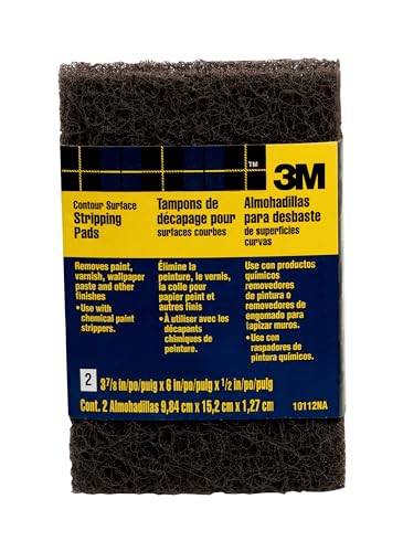 Image of 3M Heavy Duty Stripping Pads, 2 Count, 3-3 /4 in x 6 in, Removes Paint, Varnish, Wallpaper Paste & Other Finishes Without Scratching Or Gouging The Surface (10112NA)