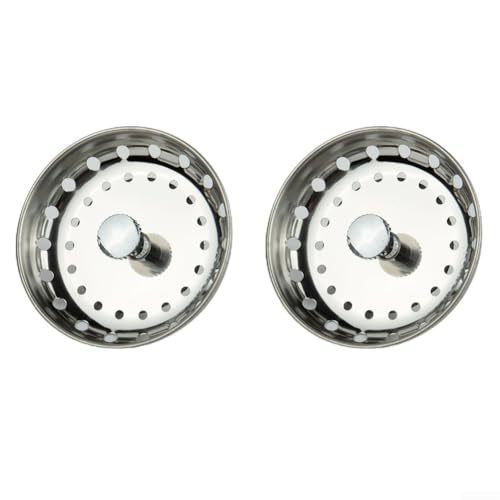 Colador para Fregadero de Cocina de Acero Inoxidable 2 unidades