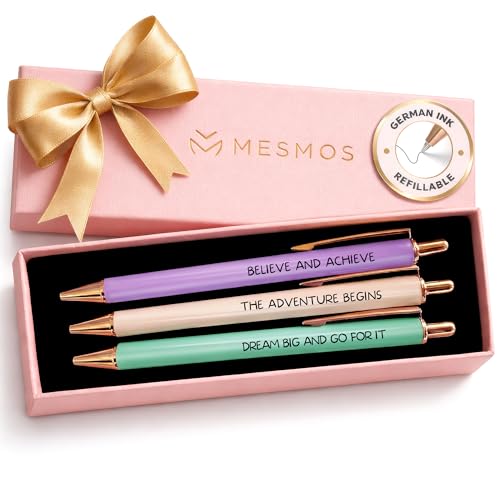 MESMOS 3pc Fancy Pen Set, Graduation Gifts for Women Class