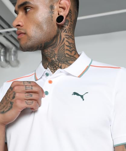 Image of Puma Men's Solid Slim Fit T-Shirt