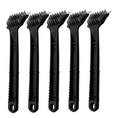 HANABASS Birdcage Cleaning Brush Set 5pcs Stainless Steel Bird Cage Brush Easy Cleaning Bird Droppings