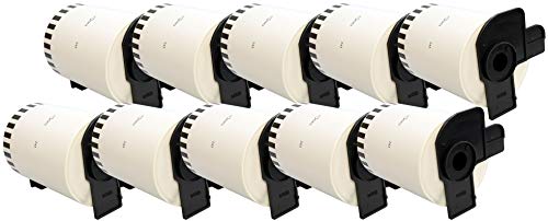 10 x DK-22243 (102mm x 30.48m) Etichette continuo