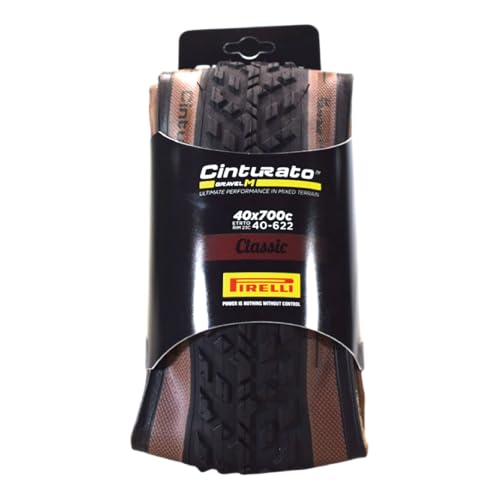 Pirelli Cinturato Gravel M Bike Tyre, Size 40-622, Classic Tan Wall