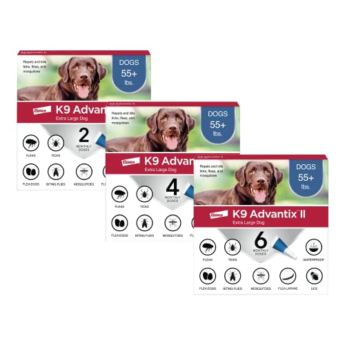 K9 Advantix II XL Dog Vet-Recommended Flea, Tick & Mosquito Treatment & Prevention | Dogs Over 55 lbs. | 12-Mo Supply K9 Advantix II XL Dog Vet-Recommended Flea, Tick & Mosquito Treatment & Prevention | Dogs Over 55 lbs. | 12-Mo Supply