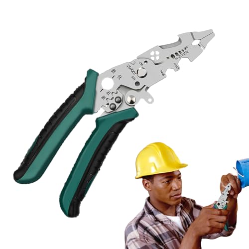 Deuineyi Dénudeur de Fils Électrique - Outil de Dénudage à Coude pour Câbles | Pince Anti-Dérapante pour Tirer les Fils,pour Automobile, Résidentiel, Bâtiment, Industriel, Réparation, Atelier et