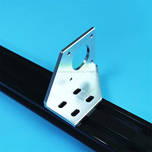 Lysee 3D Printer Parts & Accessories - BLV Y axis Aluminum 17 Motor Mount Bracket L typefor Anet A8 prusa I3 3D Printer Parts - (Color: Black)