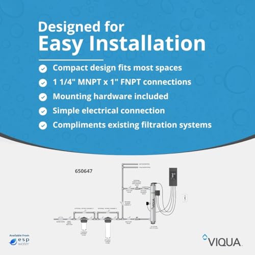 Sistema UV Viqua PRO10 para tratamiento de agua 10 GPM miniatura 4