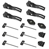 KUIPERAUTO Universal Replacement Parts Clamp Compatible for Hard Tri Fold 3-Folding Truck Bed Tonneau Cover 4 Rear Clamp 2 Front with 6T-Bolt Nuts