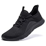 ALEADER Energycloud Slip On Shoes Women Men Tennis Walking Shoes Fashion Sneakers for Running Workout Sport Hands Free Lightweight Casual All Black Size 9 US