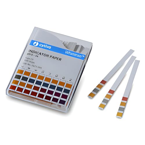 GE Bio-Sciences 2631-990 pH Indicator Strip, pH Range 9.5-12.0, Integral Comparison, 11 mm Width, 100 mm Length (Pack of 200)