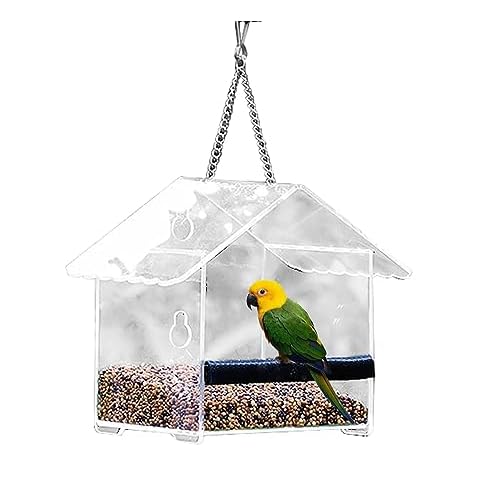 Mangeoire Oiseaux Exterieur, Mangeoire Oiseaux Exterieur à Suspendre Mangeoires Oiseaux Mangeoire à Oiseaux Bird Feeder pour Nourrir Les Oiseaux en Plein Air Le Jardin