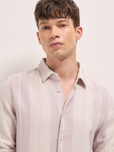 Image of THE BEAR HOUSE Men's Blue Slim Fit Cotton Checkered Shirt