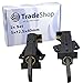 Trade-Shop 2 escobillas de carbón para motor de 5 x 12,5 x 42 mm, con soporte tipo R para AEG Lavamat 70340 70340W 70360 70435W 70530W 70539W 70560 70610W 70630W 70633W