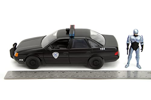 RoboCop figura coleccionable y coche de policía Ford Taurus 1986 Jada 6