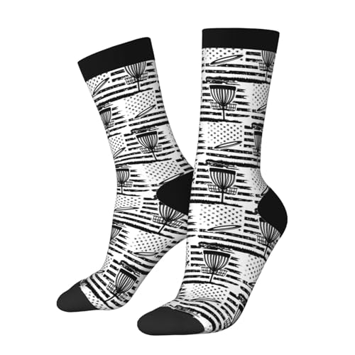 Disc Golf Patriotic Day Socks For Men Women Gift Sport Crew Socks Funny Wicking Socks