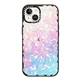 CASETiFY インパクト iPhone 14 ケース [MIL規格準拠 (4x MIL-STD-810G)/2.5mからの落下試験をクリア/MagSafe に対応] - Clear Hydrangea Blooms - ブラック