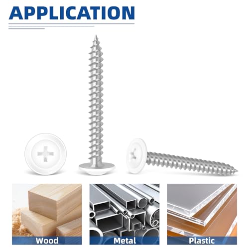 #8 x 2 Tornillos para madera cabeza Truss modificada, 100 unidades miniatura 3