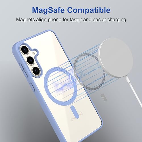 Image of amazon basics Back Case Cover for Samsung Galaxy S25 5G | Scratch-Resistant Back Case Cover | Sierra Blue