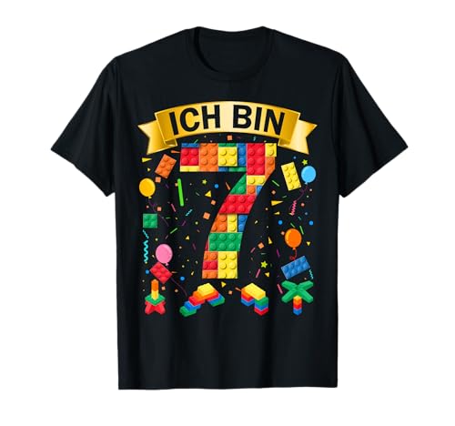 Children's 7 Birthday Boy Gift Idea Outfit Ich Bin Schon 7 T-Shirt