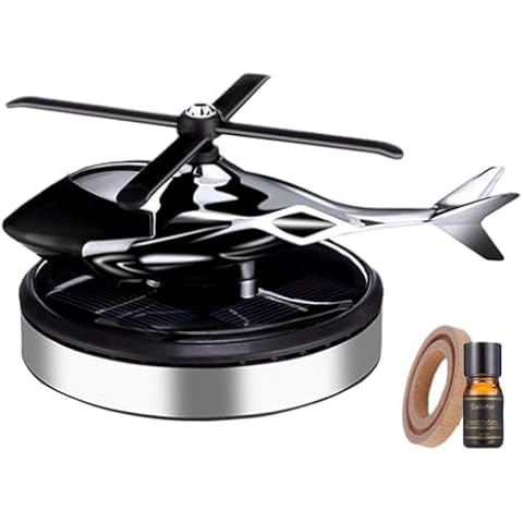 Wiywef Car Air Freshener Solar Helicopter Car Air Freshener Air Conditioner Outlet Clips Fragrance for Auto Car Interior Accessories Cover