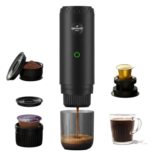 QREIHLPY Tragbare Espressomaschine mit 20 Bar Selbstheizende – Ansicht 1