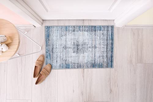 Monolia Machine Washable Area Rugs Perfect For Living Room Rugs,Bathroom Runner, Kitchen Rug, Bedroom Rugs, Entryway Rug, Persian Home Decor, Floor Decoration (2' X 3') #TOP8