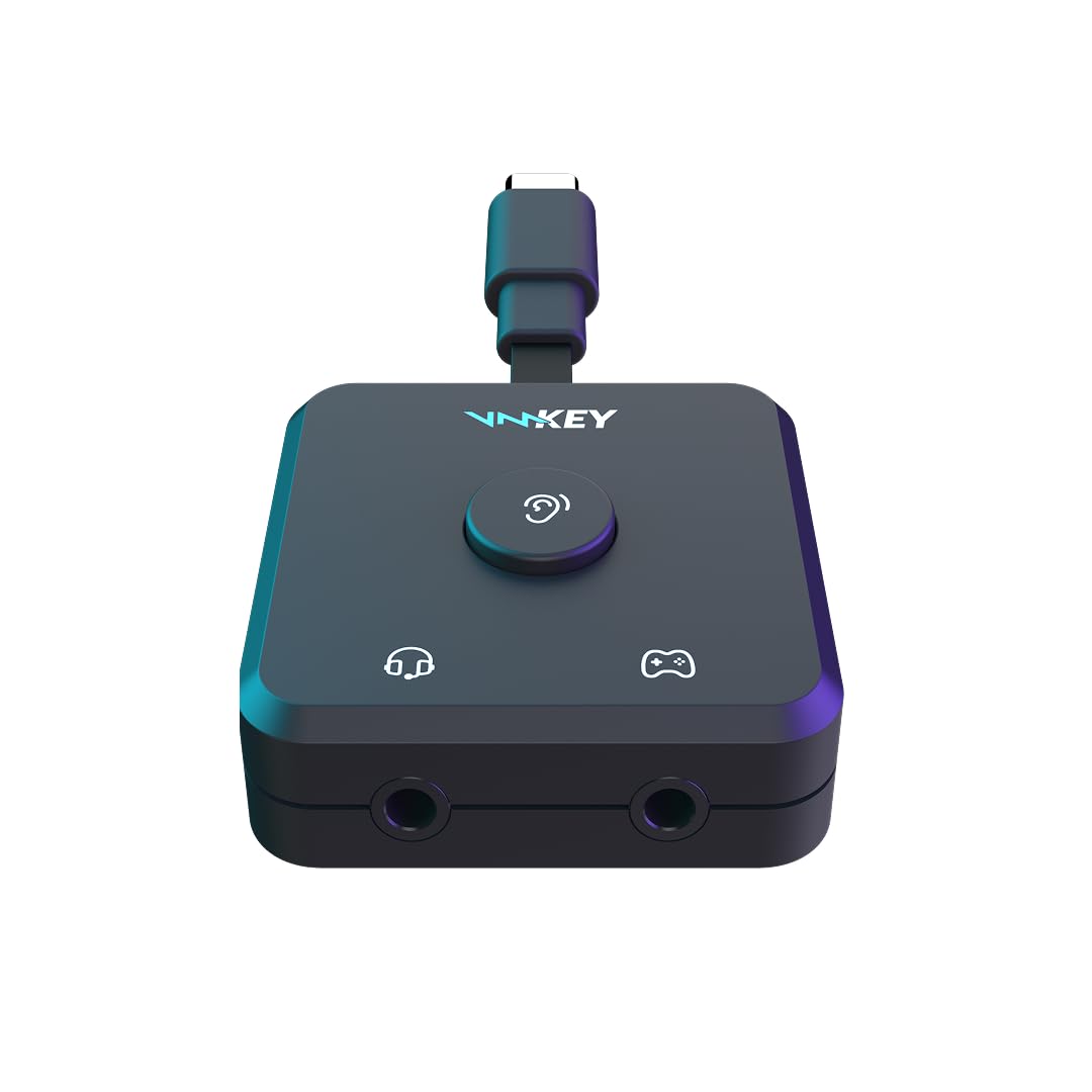 Voicemod Key - Changeur vocal et carte son VMKey en temps réel pour consoles de jeu Compatible avec PS5, PS4, XBOX, SWITCH2