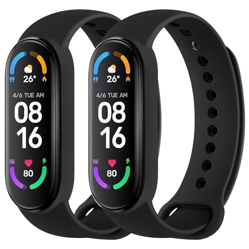 【Rinforzo Multiplo】Cinturino per Xiaomi Mi Band 5/6/6 NFC, la solida struttura della scocca è avvolta attorno al corpo principale del cinturino per evitare la possibilità di perdere il cinturino. E anche aumentare l'anello di gomma per fornire maggiore sicurezza.