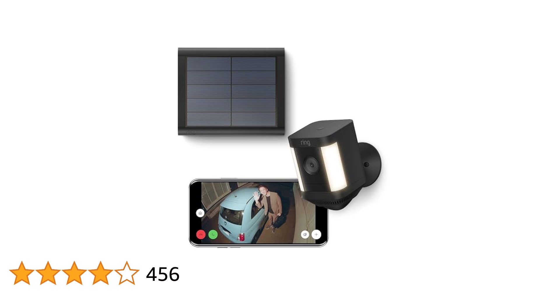 アマゾン　リングスポットライトカム　ブラック Amazon.co.jp: Ring Spotlight Cam Plus, Battery (リング