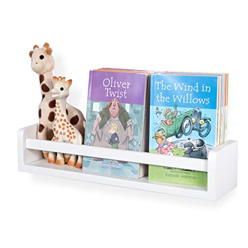 brightmaison Wall Mount Nursery Bookshelf - Floating Shelf for Baby, Nursery, Kids Room