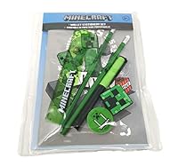 Theonoi Schreibwarenset (7-teilig), Minecraft Schulschreibset für jeden Gamer -Fan! Geschenk für Schulanfang zum befüllen der Schultüte Mitgibsel, Stifte Notizblock Bleistifte Lineal Anspitzer Lineal