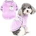 Zunea Dog Sweater Coat for Small Dogs Winter Warm Fleece Pullover Jumper Puppy Jacket Clothes Soft Cold Weather Clothing Shirt Pet Cat Doggy Chihuahua Apparel for Small Dogs Girl Boy Purple S