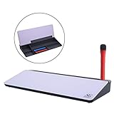 SUNGIFT Desktop Whiteboard, Computer Keyboard Stand Pad, Small Glass Desktop Organizer Board Tray...