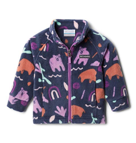 Columbia Infant/Toddler Benton Springs II Printed Fleece Jacket, Nocturnal Joyful Shapes, X-Large