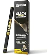 Puffora Maca Diffuser Pen with Ashwagandha, Vitamin B12 &amp; C | Plant-Based, Energy Diffuser for Da...