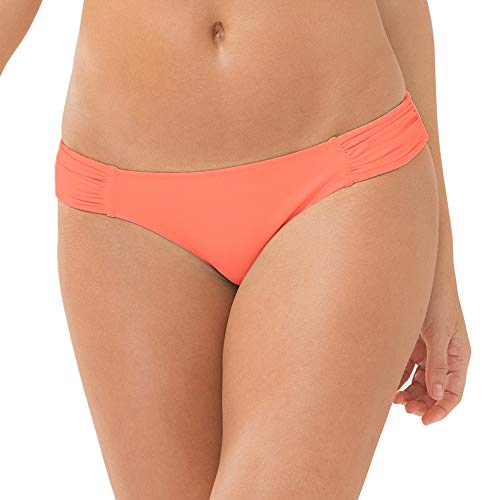 Smart & Sexy Women's Swim Secret Side Ruched Bikini, Peach Luster, Size Medium