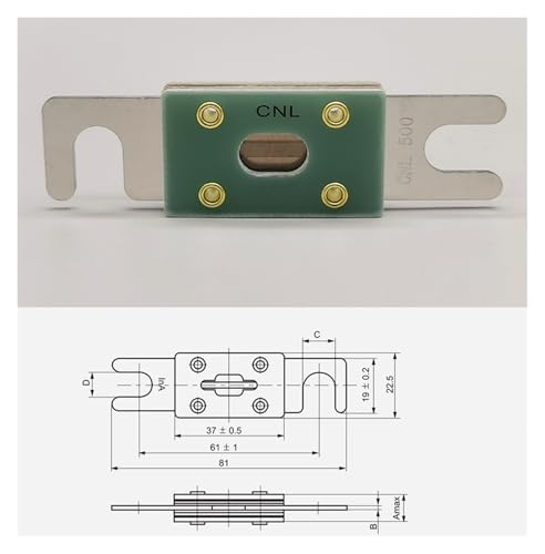 Fusible CC pour onduleur solaire CNL 700A et sa base RQD-1 - 5