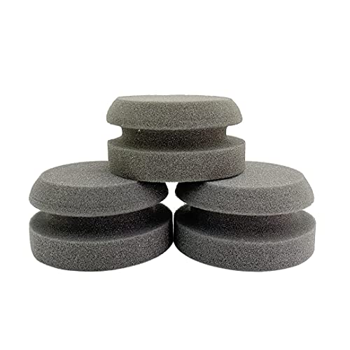 Chalk Style Painting Sponges - Set Of 3-4” Round Reusable Handheld Sponge For Smooth Furniture Paint & Top Coat Application With No Brush Strokes - Washable Multi-Use Paint Applicator #TOP5