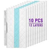 10 Pack Vac Mop Pads Refills For Shark VACMOP Replacement Pads. For Shark Mop Vac Pads. For Shark VACMOP Disposable Hard Floor Vacuum Mop Pad Refills. VM252 VM200 VM200P12 VM252P10 QM250 VMP30 VMP10